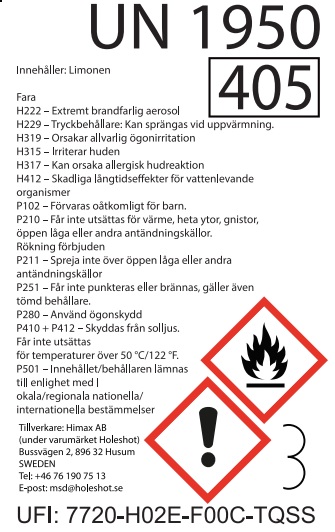 Hazard label